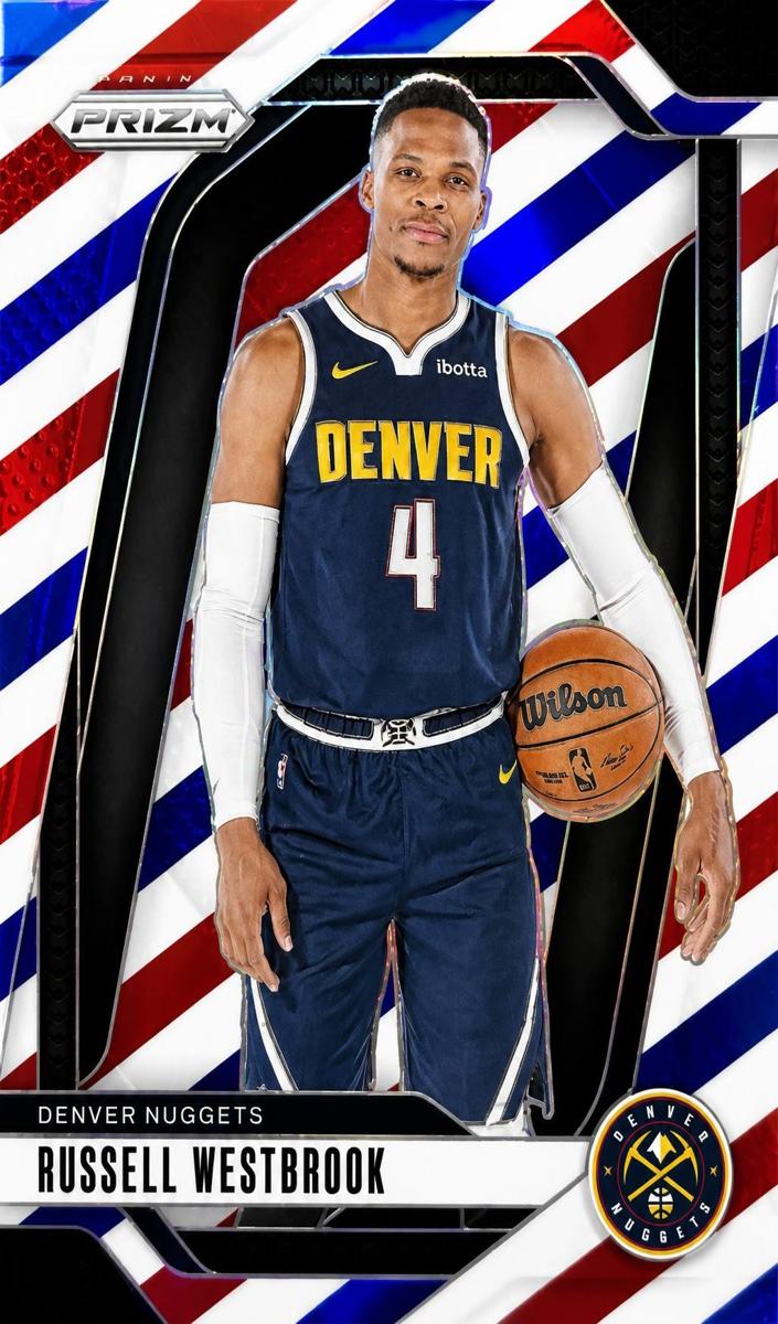 2024 Panini Prizm Basketball Red White and Blue Russell Westbrook #157