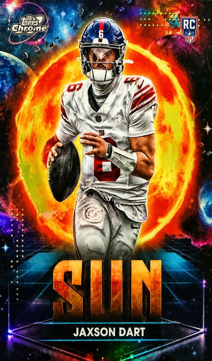 2025 Topps Cosmic Chrome Football Sun Jaxson Dart #PPSU-JD