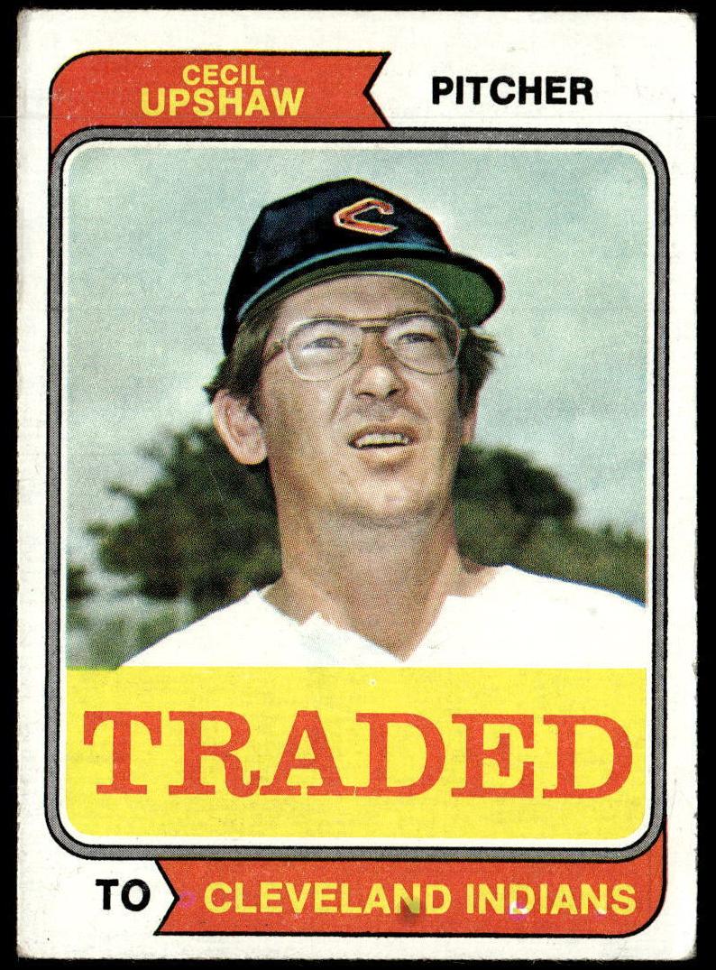 1974 Topps Traded Baseball Cecil Upshaw #579T PSA 8