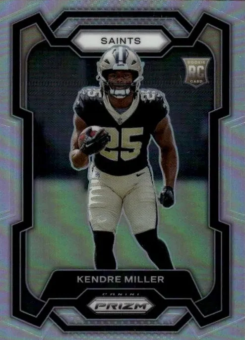 2023 Panini Prizm Football Silver Kendre Miller #375 PSA 8.5