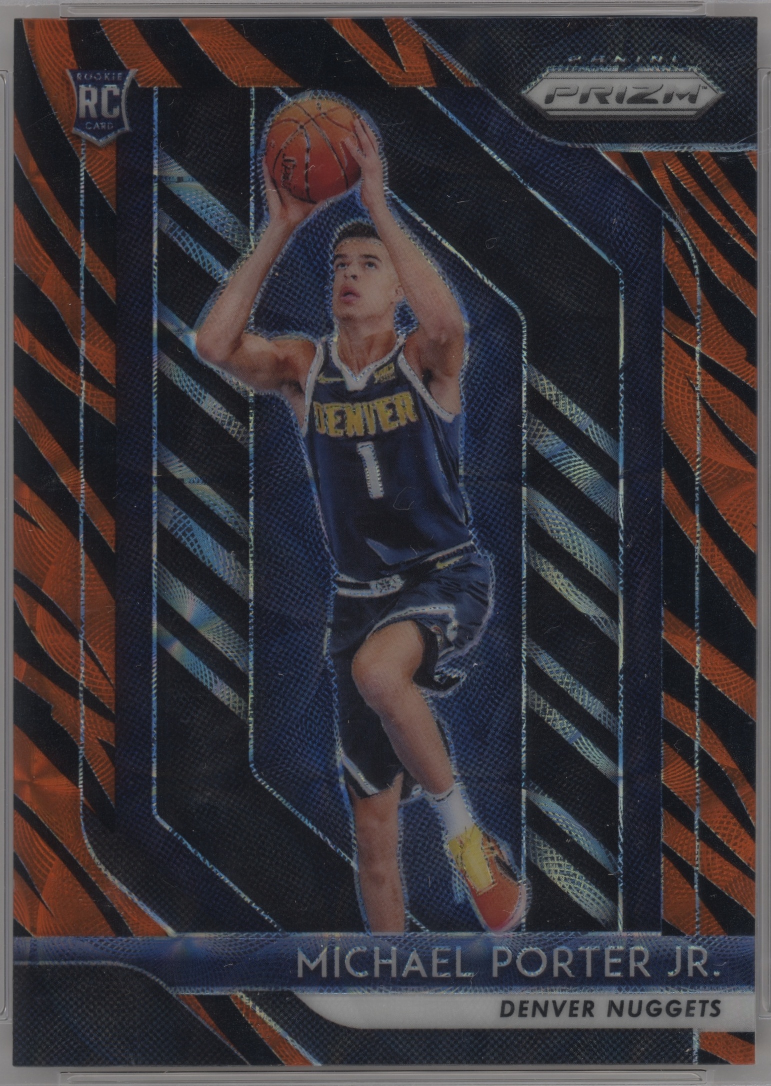 2018 Panini Prizm Basketball Choice Tiger Stripe Michael Porter Jr. #32 BGS 9