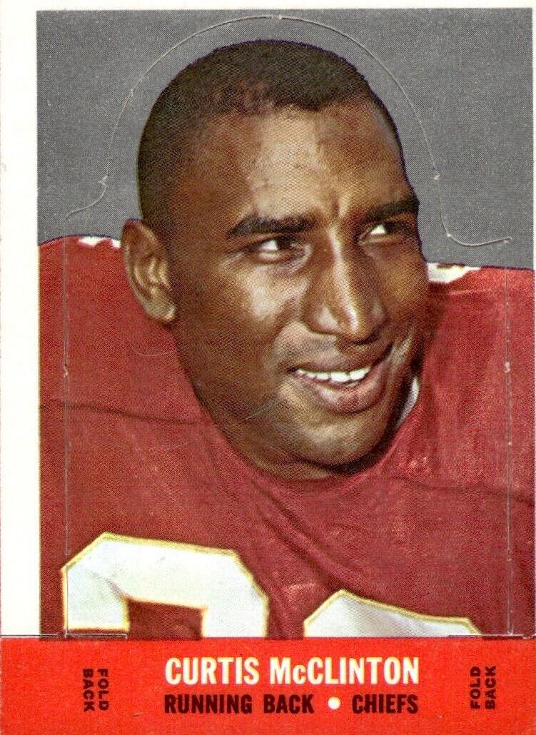 1968 Topps Stand-Ups Football Curtis McClinton #NNO