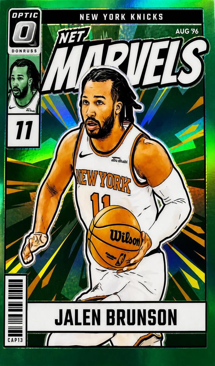 2024 Donruss Optic Basketball Green Jalen Brunson #22