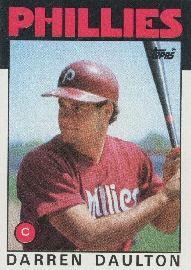 1986 Topps Baseball Darren Daulton #264 PSA 7