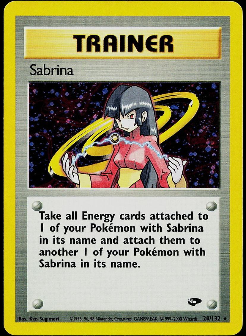 2000 Pokemon Gym Challenge Sabrina #20 PSA 8.5