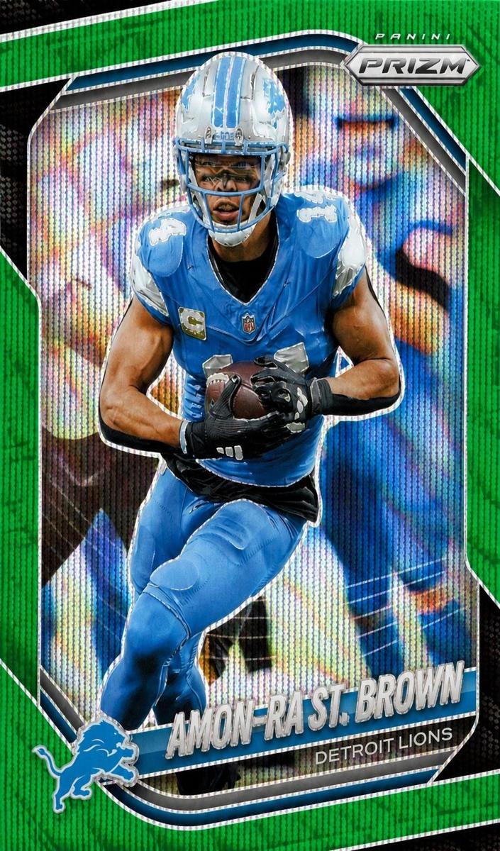 2025 Panini Prizm Football Green Wave Amon-Ra St. Brown #187