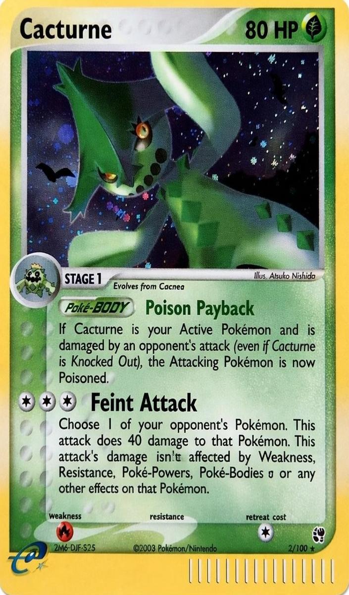 2003 Pokemon EX Sandstorm Cacturne #2 CGC 7.5