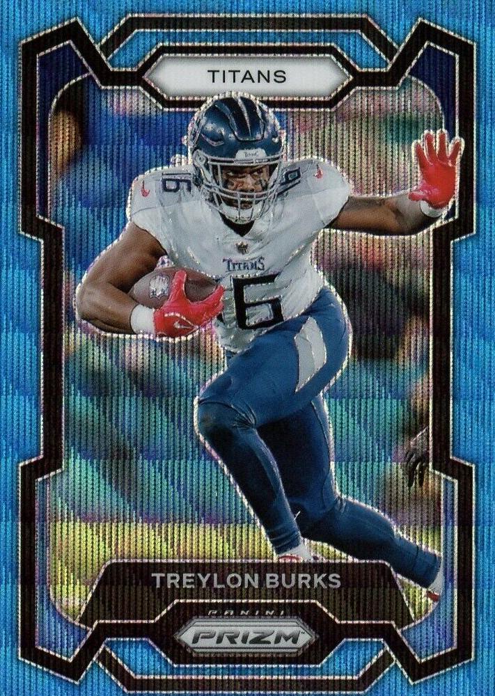 2023 Panini Prizm Football Blue Wave Treylon Burks #291