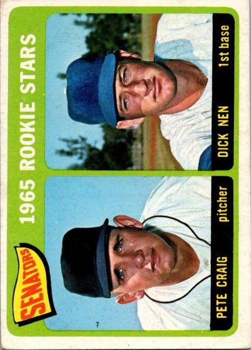 1965 Topps Baseball Senators Rookies #466 PSA 8