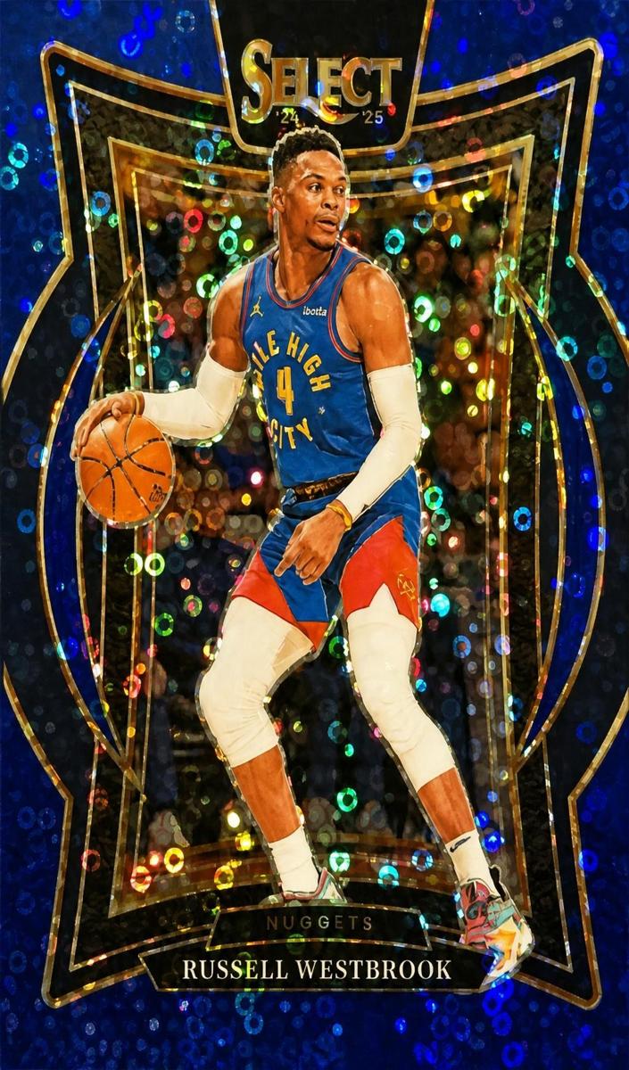 2024 Panini Select Basketball Blue Disco Russell Westbrook #18