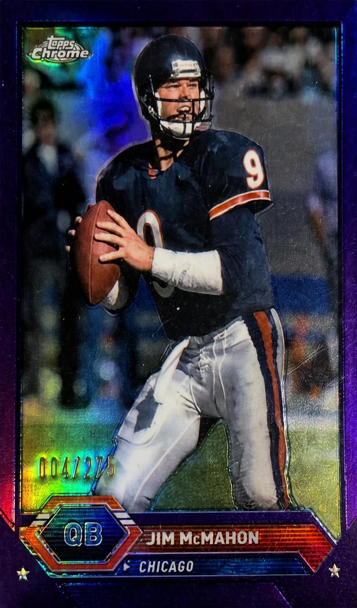 2023 Topps Composite Football Purple Refractor Jim McMahon #44