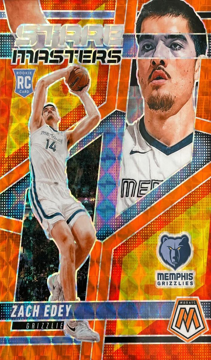 2024 Panini Mosaic Basketball Orange Zach Edey #8 PSA 10