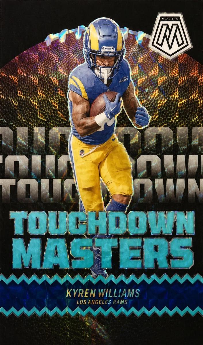 2024 Panini Mosaic Football Blue Fluorescent Kyren Williams #TM-KWS