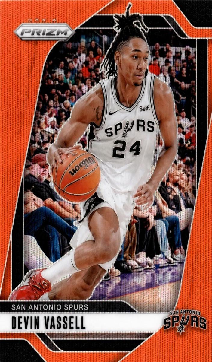 2024 Panini Prizm Basketball Orange Wave Devin Vassell #25