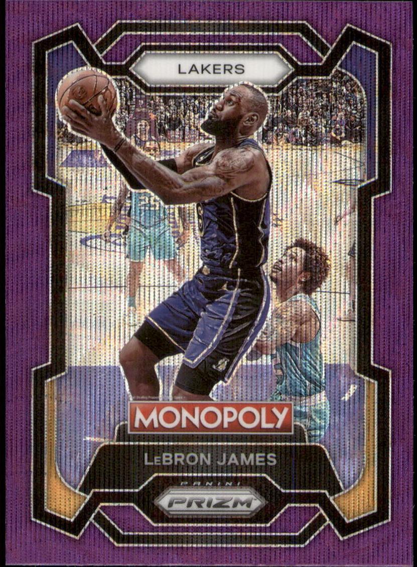2023 Panini Prizm Monopoly Basketball Purple LeBron James #40