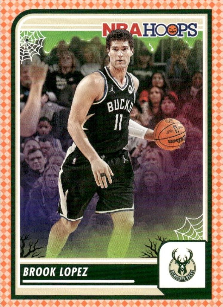 2023 Panini Haunted Hoops Basketball Orange Brook Lopez #4