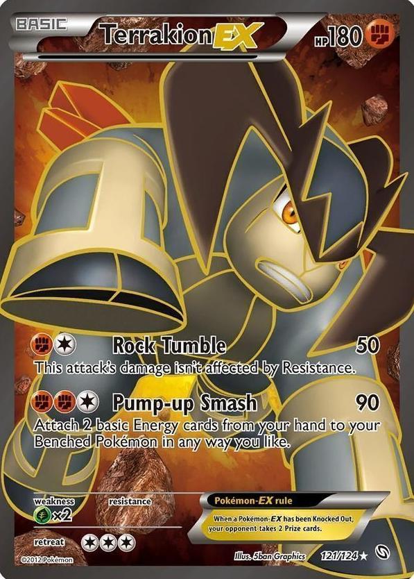 2012 Pokemon Black & White Dragons Exalted Terrakion #121