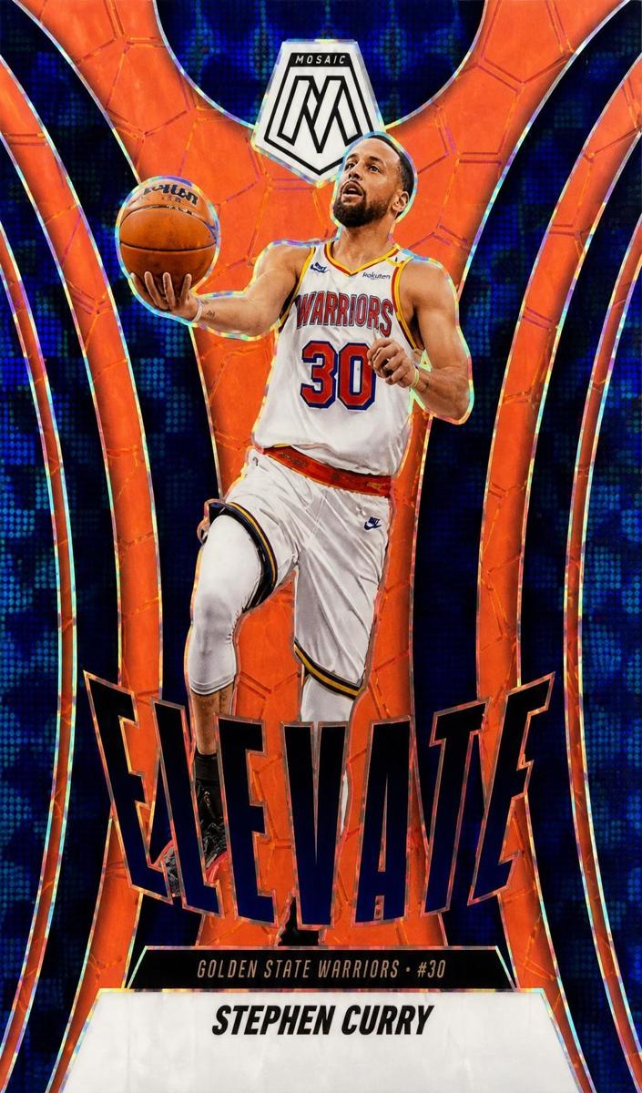 2024 Panini Mosaic Basketball Red Fluorescent Stephen Curry #24