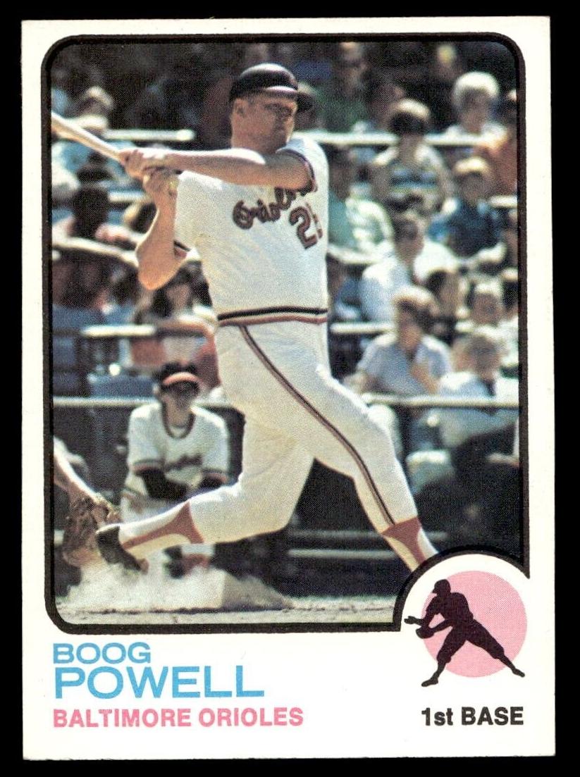1973 Topps Baseball Boog Powell #325 PSA 7