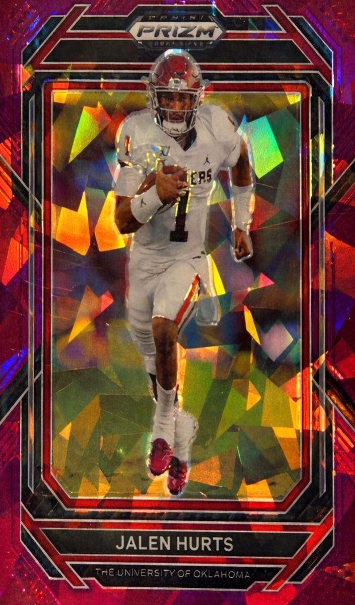 2023 Panini Prizm Draft Picks Football Purple Ice Jalen Hurts #45