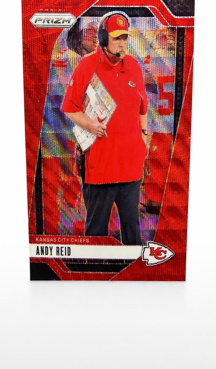 2024 Panini Prizm Football Red Wave Andy Reid #145 PSA 9