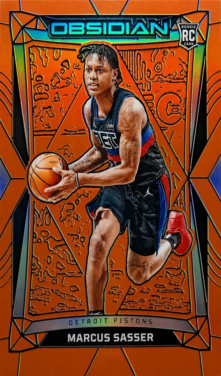 2023 Panini Obsidian Basketball Electric Etch Orange Flood Marcus Sasser #156