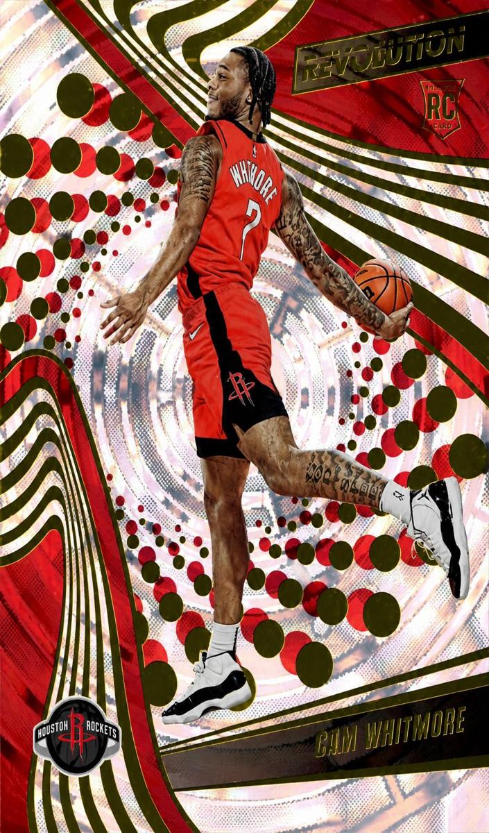 2023 Panini Revolution Basketball Fractal Cam Whitmore #111 PSA 9