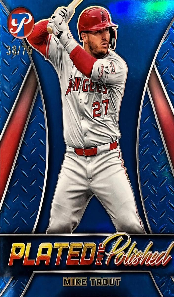 2025 Topps Pristine Baseball Blue Refractor Mike Trout #PP-31