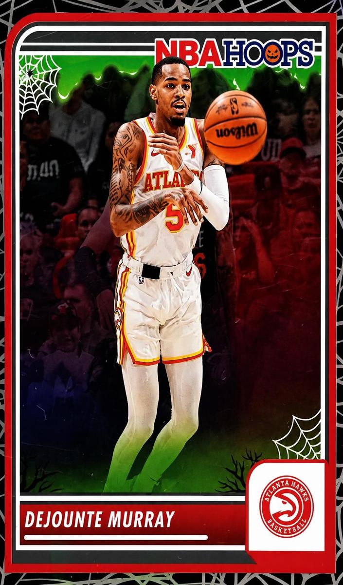 2023 Panini Haunted Hoops Basketball Holo Webs Dejounte Murray #163