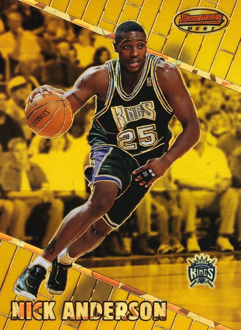 1999 Bowman's Best Basketball Atomic Refractor Nick Anderson #54 PSA 8