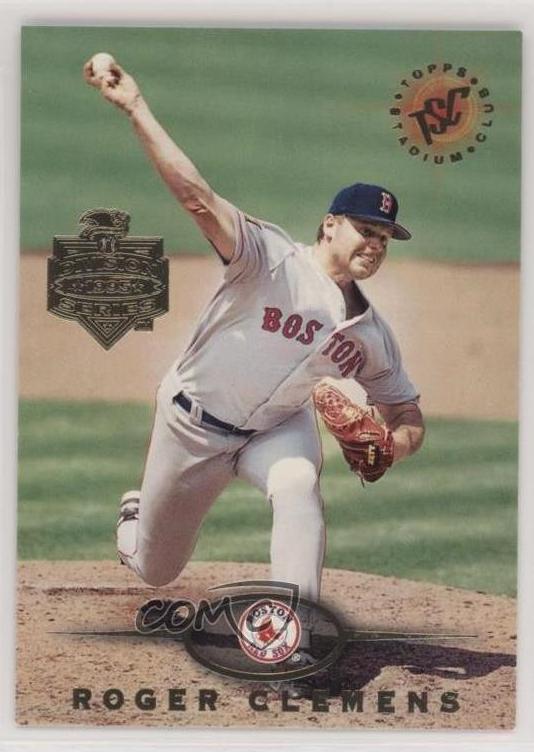 1995 Topps Stadium Club Baseball Roger Clemens #10 PSA 9