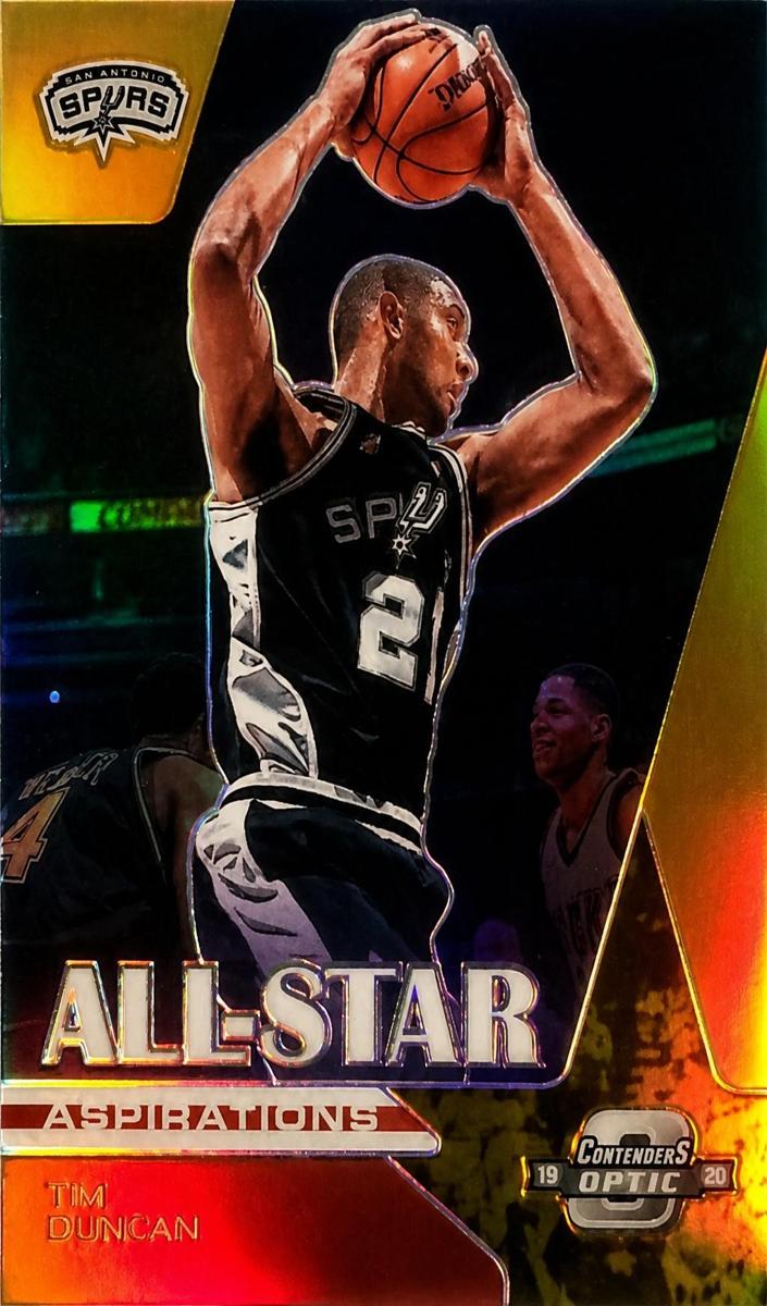 2019 Panini Contenders Optic Basketball Gold Tim Duncan #1 PSA 9
