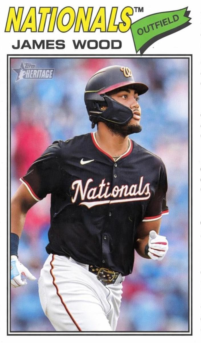 2026 Topps Heritage Baseball Deckle Edge James Wood #295
