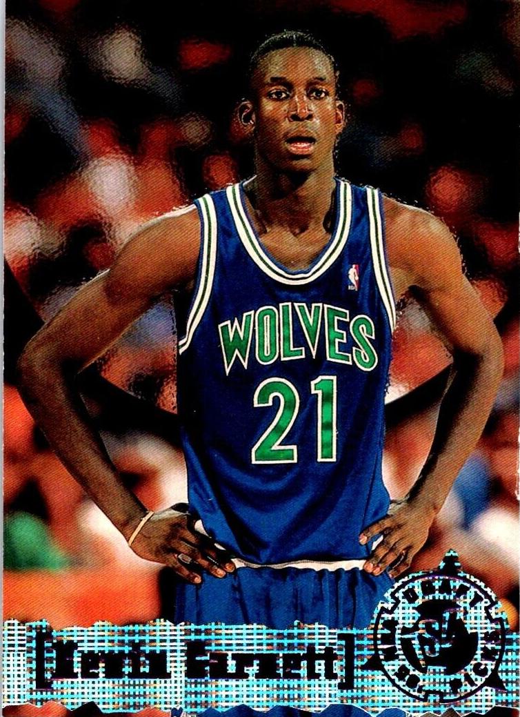 1995 Topps Basketball Kevin Garnett #5 PSA 9