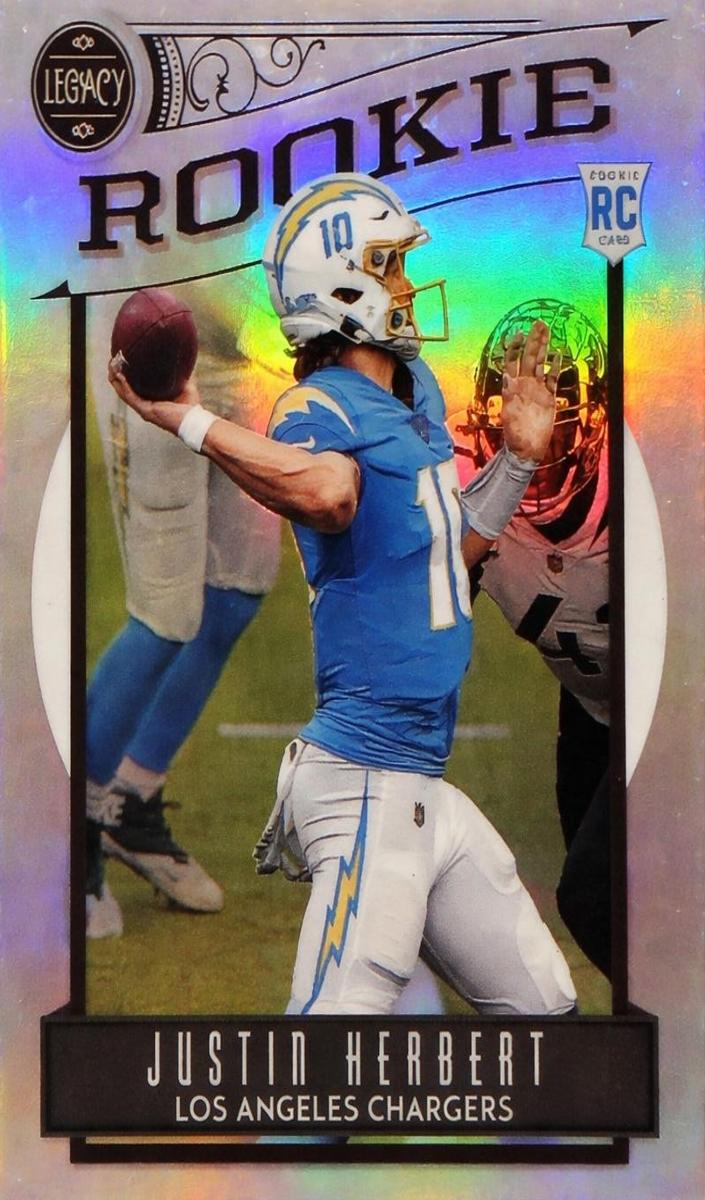 2020 Panini Chronicles Football Silver Justin Herbert #203 PSA 10
