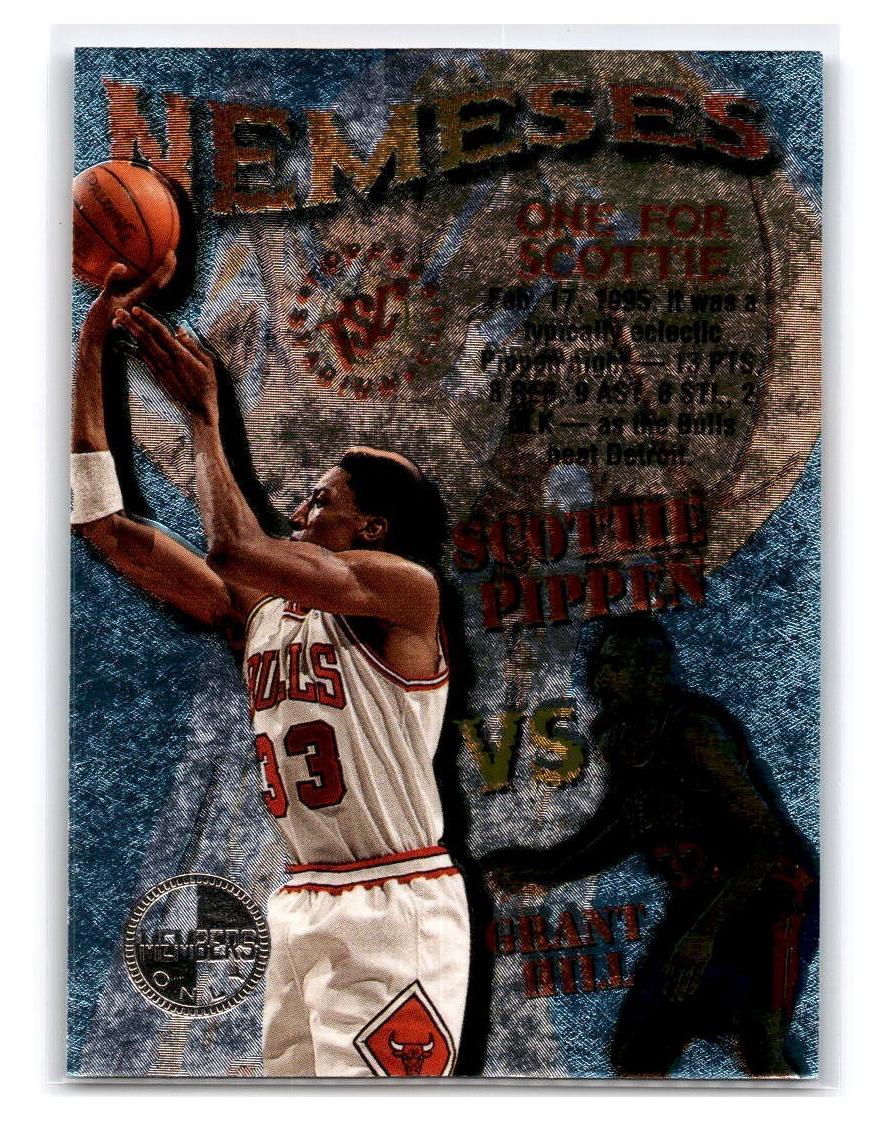 1995 Topps Stadium Club Basketball Members Only Scottie Pippen #N6