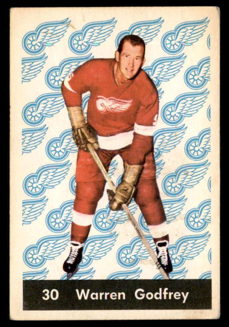 1961 Parkhurst Hockey Warren Godfrey #30 PSA 8