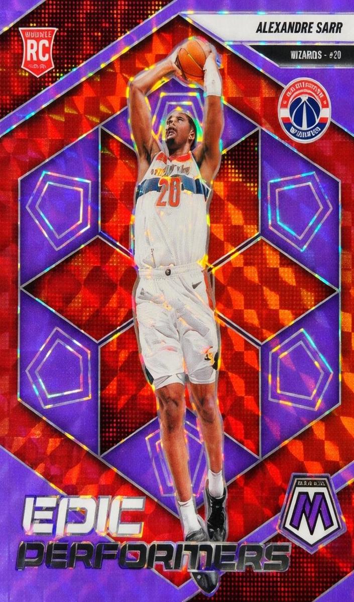 2024 Panini Mosaic Basketball Purple Fluorescent Alexandre Sarr #12