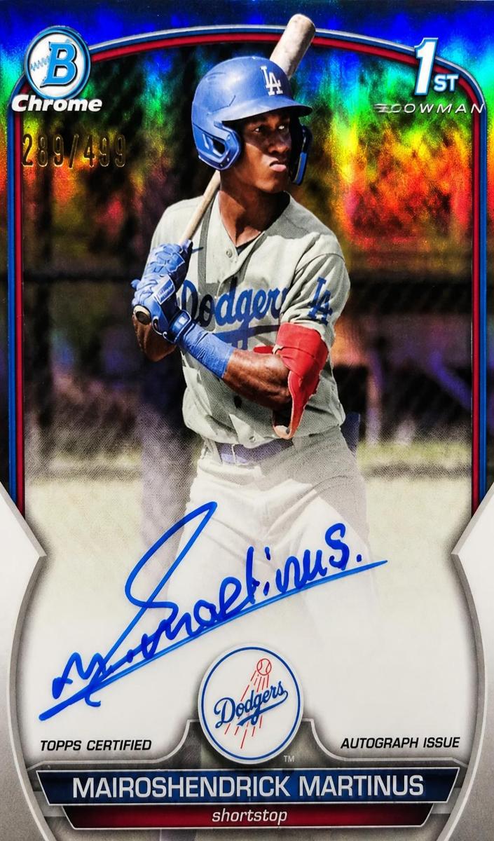 2023 Bowman Chrome Baseball Refractor Mairoshendrick Martinus #CPA-MMA