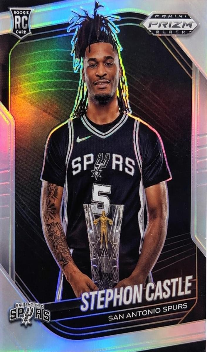 2024 Panini Prizm Black Basketball Silver Stephon Castle #96 PSA 9
