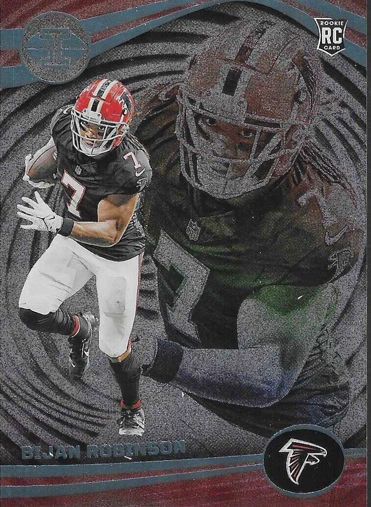 2023 Panini Illusions Football Trophy Collection Dots Bijan Robinson #6 PSA 9