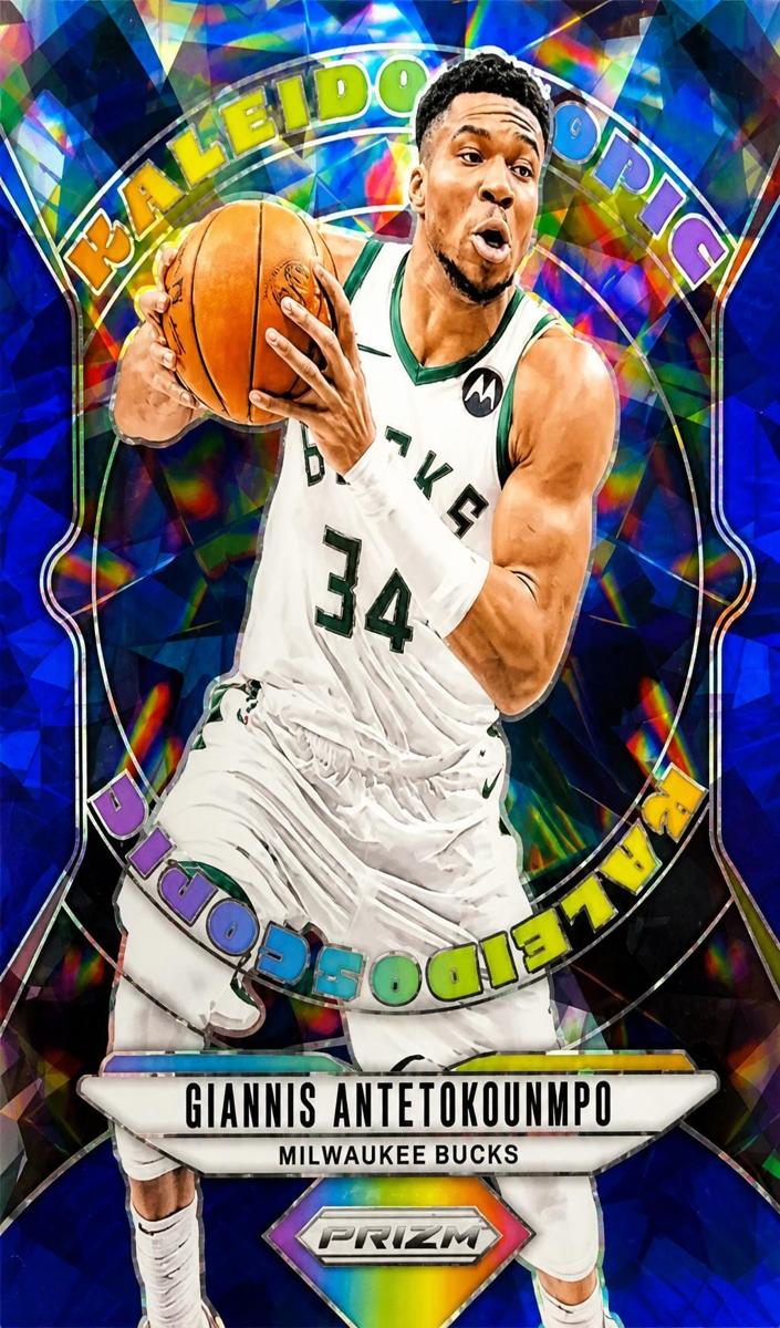 2024 Panini Prizm Basketball Blue Ice Giannis Antetokounmpo #11 PSA 10