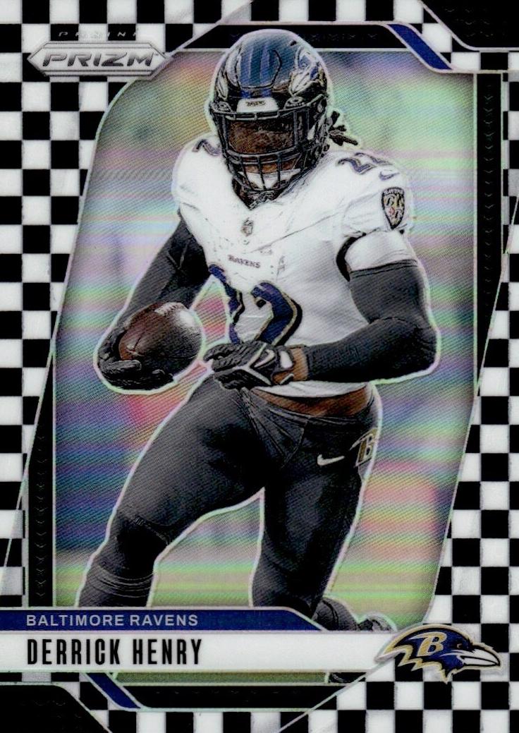 2024 Panini Prizm Football Black and White Checker Derrick Henry #20 PSA 9