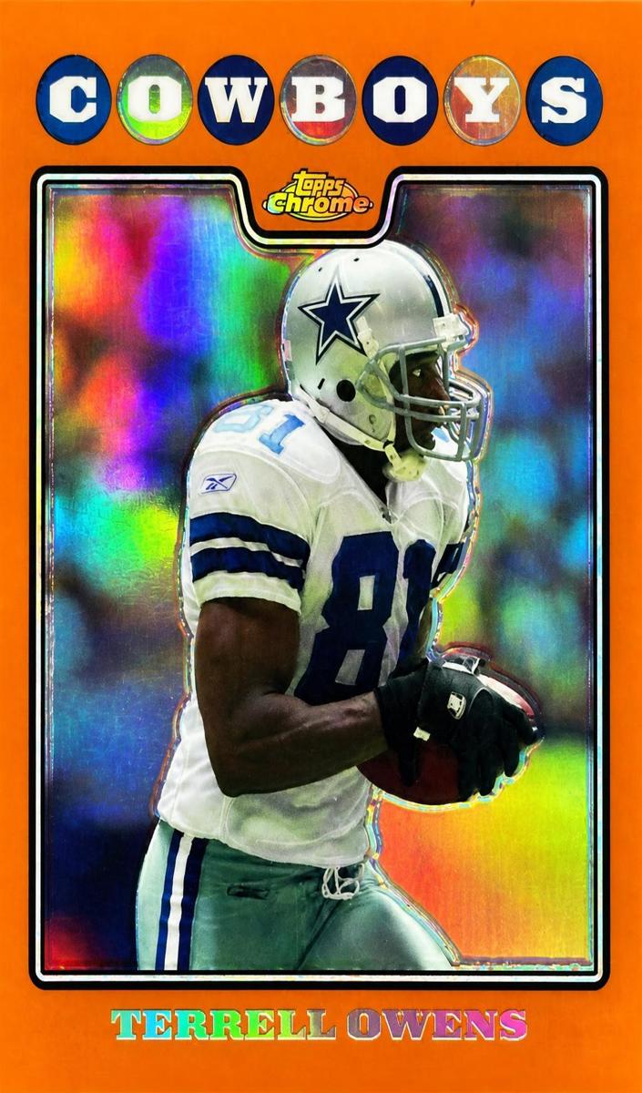 2008 Topps Chrome Football Copper Refractor Terrell Owens #TC76 SGC 9