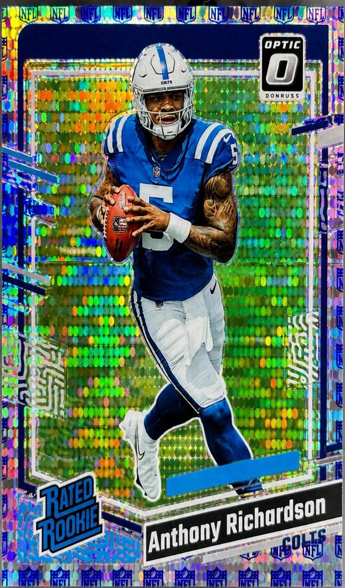 2023 Donruss Optic Football Shield Anthony Richardson #247 PSA 9