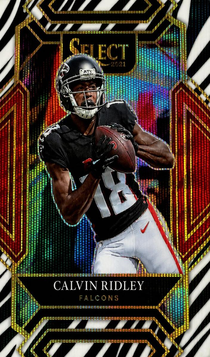 2021 Panini Select Football Die Cut Zebra Calvin Ridley #204