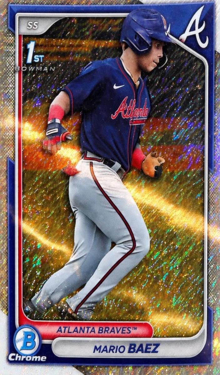 2024 Bowman Chrome Prospects Baseball Shimmer Mario Baez #BCP-153