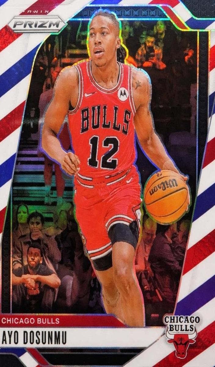 2024 Panini Prizm Basketball Red White and Blue Ayo Dosunmu #121