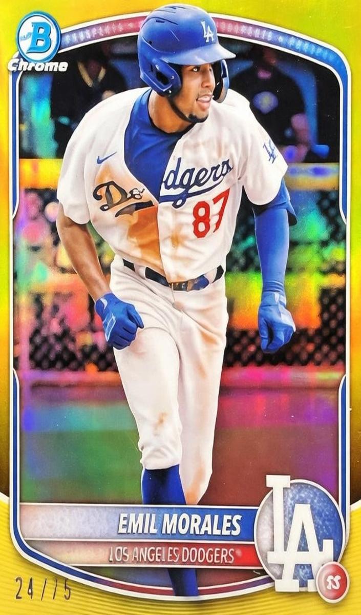 2025 Bowman Chrome Prospects Baseball Yellow Emil Morales #BCP-127