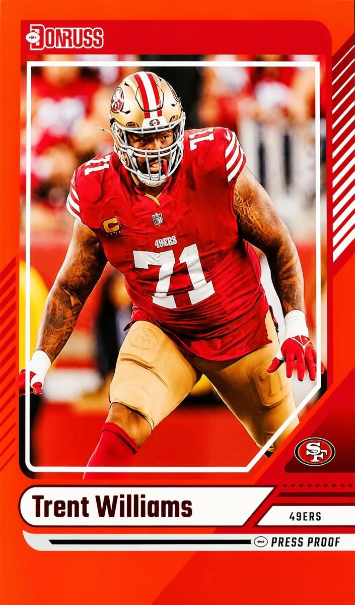 2024 Panini Donruss Football Press Proof Red Trent Williams #277